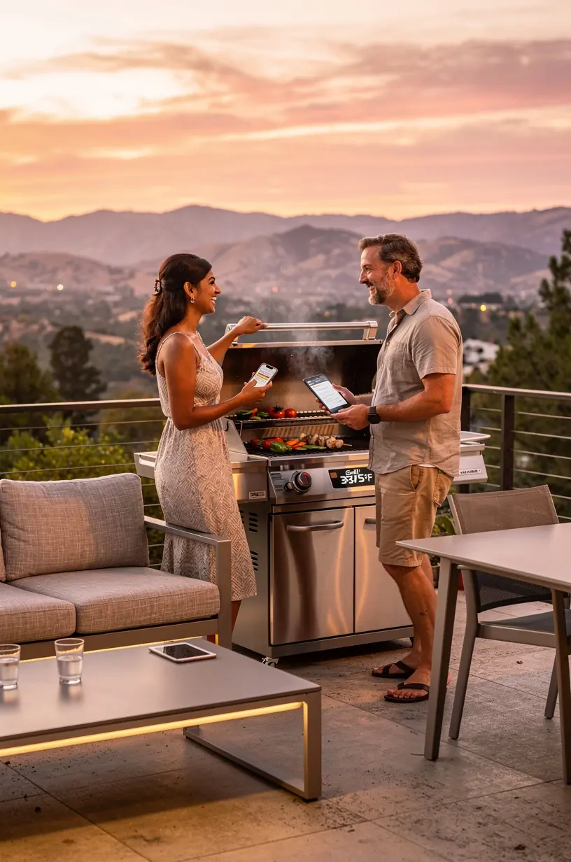 Infographic showing benefits of lifestyle automation including energy savings and improved wellbeing